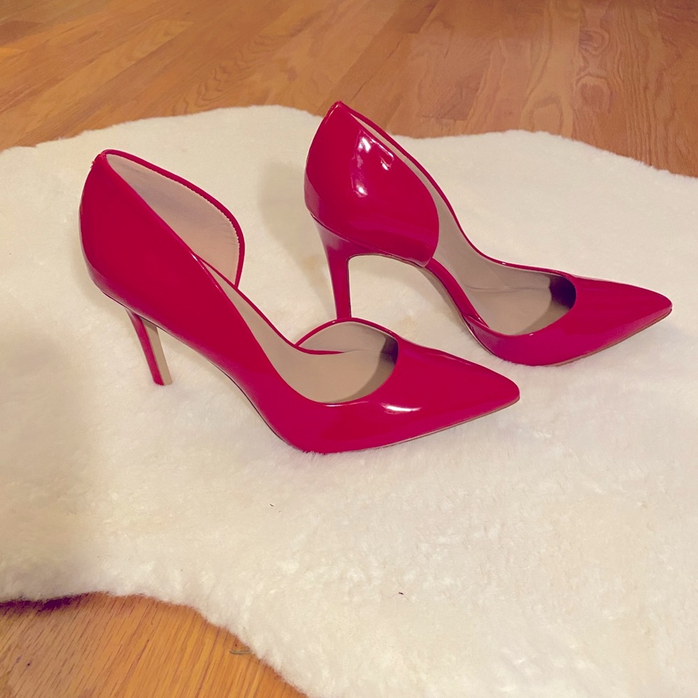 Mix No. 6 Red Patent Leather Pumps, Size 8, Brand New in Box